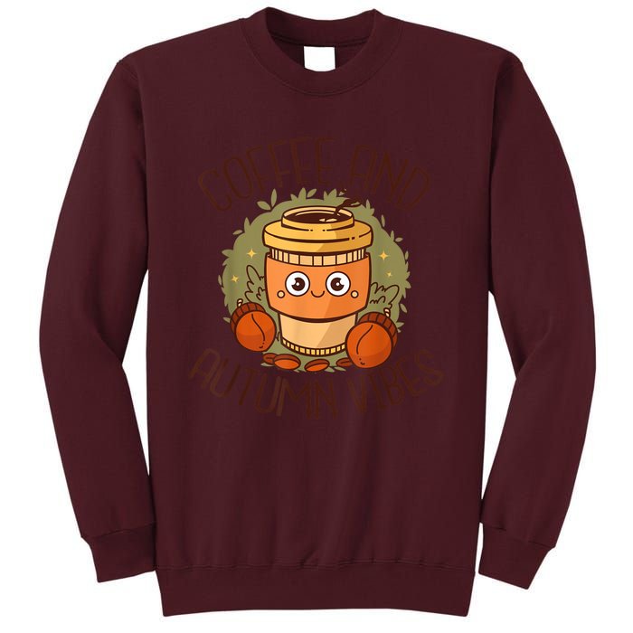 Fall Coffee Pumpkin Latte Coffee Autumn Vibes Spice Coffee Tall Sweatshirt