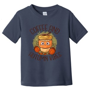 Fall Coffee Pumpkin Latte Coffee Autumn Vibes Spice Coffee Toddler T-Shirt