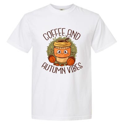 Fall Coffee Pumpkin Latte Coffee Autumn Vibes Spice Coffee Garment-Dyed Heavyweight T-Shirt