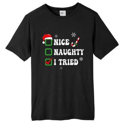 Festive Christmas Pajama Set with Funny LightUp Design Tall Fusion ChromaSoft Performance T-Shirt