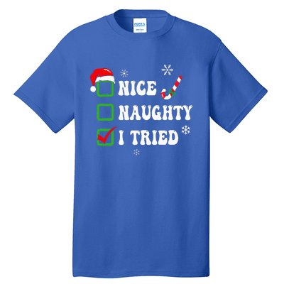 Festive Christmas Pajama Set with Funny LightUp Design Tall T-Shirt