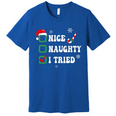 Festive Christmas Pajama Set with Funny LightUp Design Premium T-Shirt