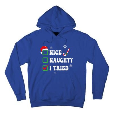 Festive Christmas Pajama Set with Funny LightUp Design Tall Hoodie