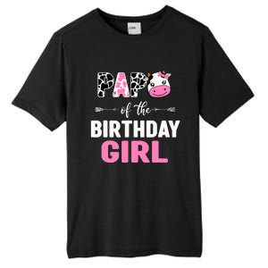 Farming Cow Papa Of The Birthday Girl Family Matching Tall Fusion ChromaSoft Performance T-Shirt