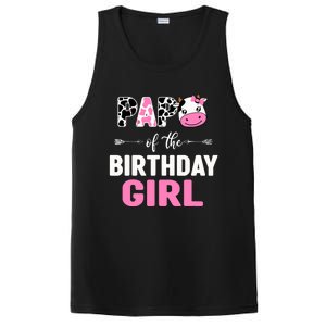 Farming Cow Papa Of The Birthday Girl Family Matching PosiCharge Competitor Tank