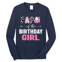 Farming Cow Papa Of The Birthday Girl Family Matching Long Sleeve Shirt