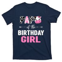 Farming Cow Papa Of The Birthday Girl Family Matching T-Shirt