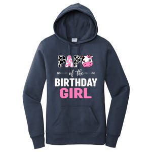 Farming Cow Papa Of The Birthday Girl Family Matching Women's Pullover Hoodie