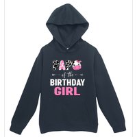 Farming Cow Papa Of The Birthday Girl Family Matching Urban Pullover Hoodie