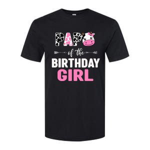 Farming Cow Papa Of The Birthday Girl Family Matching Softstyle CVC T-Shirt