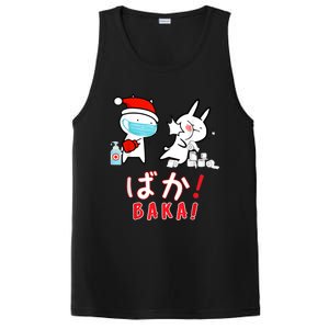 Funny Christmas Pajama, Anime Baka Idiot, Mask Toilet Paper PosiCharge Competitor Tank