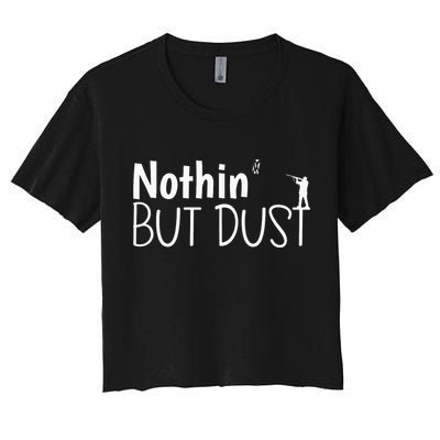 Funny Clay Pigeon Shooting Trap Shooting Skeet Shooter Crop Top