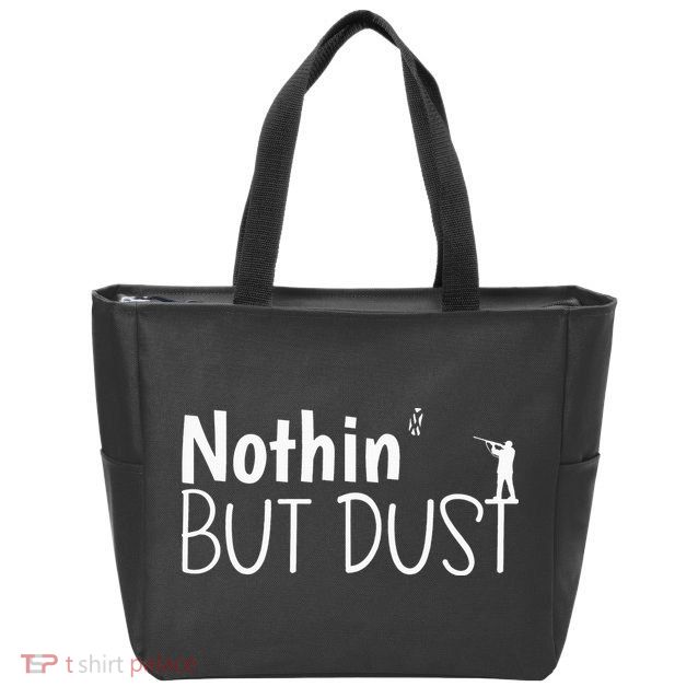 Funny Clay Pigeon Shooting Trap Shooting Skeet Shooter Zip Tote Bag