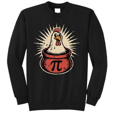 Funny Chicken Pot Pi Day Pie Math Lover Geek Women Gift Sweatshirt
