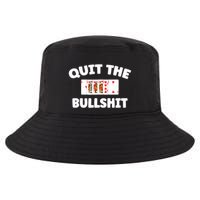 Funny Card Player Pitch Quit The Bullshit Cool Comfort Performance Bucket Hat