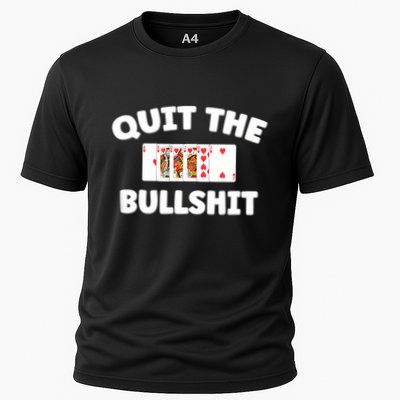 Funny Card Player Pitch Quit The Bullshit Performance Shirt