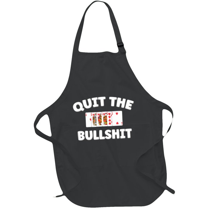 Funny Card Player Pitch Quit The Bullshit Apron