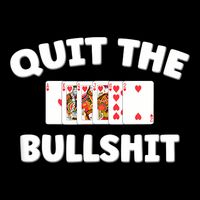 Funny Card Player Pitch Quit The Bullshit 16 in Basic Backpack