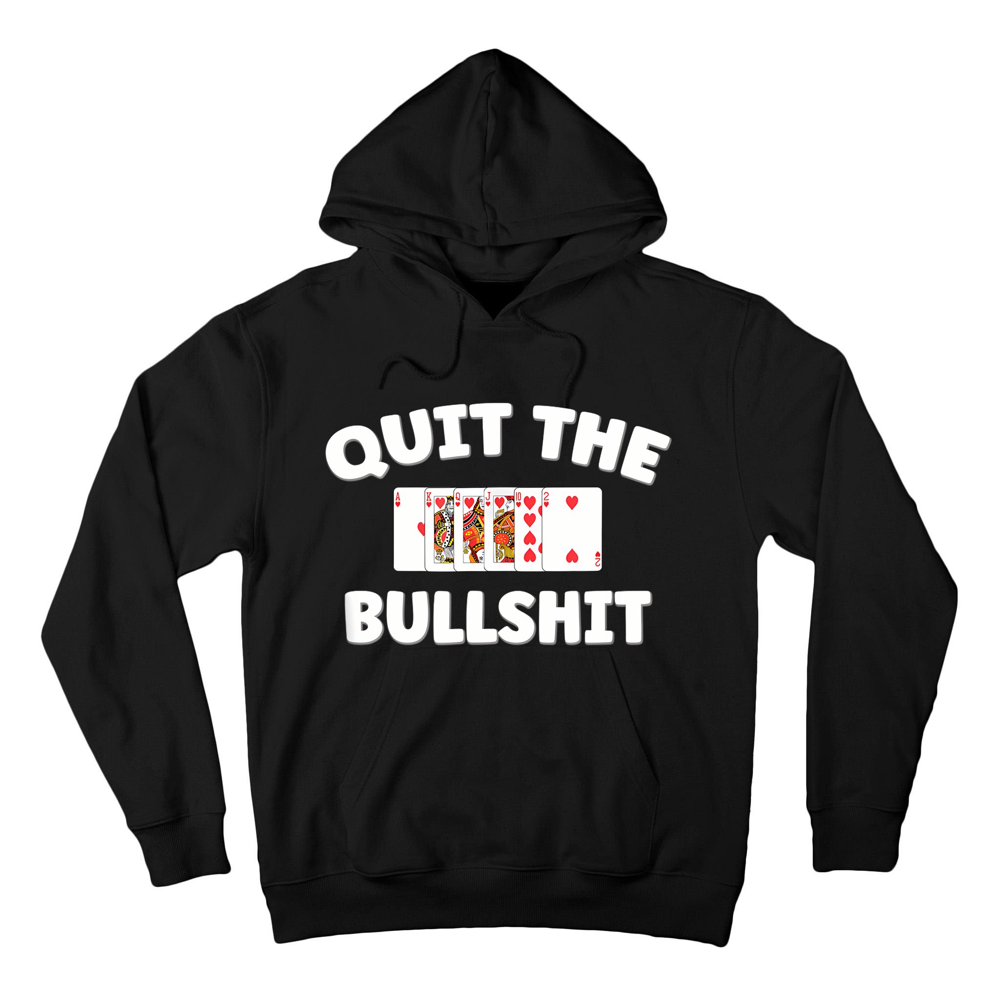 Funny Card Player Pitch Quit The Bullshit Tall Hoodie