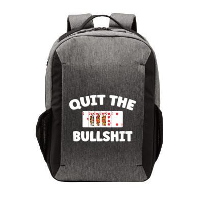 Funny Card Player Pitch Quit The Bullshit Vector Backpack
