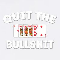 Funny Card Player Pitch Quit The Bullshit Garment-Dyed Sweatshirt