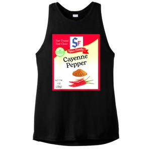 Funny Cayenne Pepper Condiment Holiday Spice Group Costumes Gift Ladies PosiCharge Tri-Blend Wicking Tank