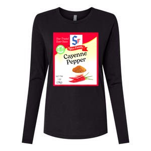 Funny Cayenne Pepper Condiment Holiday Spice Group Costumes Gift Womens Cotton Relaxed Long Sleeve T-Shirt