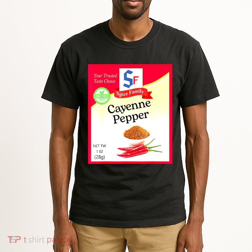 Funny Cayenne Pepper Condiment Holiday Spice Group Costumes Gift Tall T-Shirt
