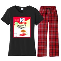 Funny Cayenne Pepper Condiment Holiday Spice Group Costumes Gift Women's Flannel Pajama Set