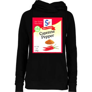 Funny Cayenne Pepper Condiment Holiday Spice Group Costumes Gift Womens Funnel Neck Pullover Hood