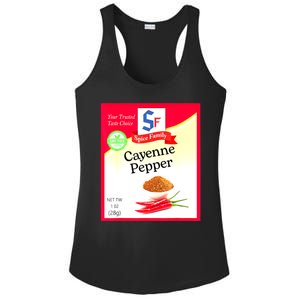 Funny Cayenne Pepper Condiment Holiday Spice Group Costumes Gift Ladies PosiCharge Competitor Racerback Tank