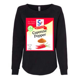 Funny Cayenne Pepper Condiment Holiday Spice Group Costumes Gift Womens California Wash Sweatshirt