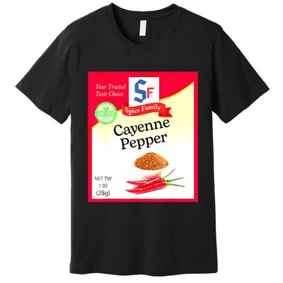 Funny Cayenne Pepper Condiment Holiday Spice Group Costumes Gift Premium T-Shirt