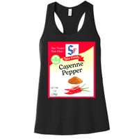 Funny Cayenne Pepper Condiment Holiday Spice Group Costumes Gift Women's Racerback Tank