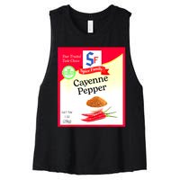 Funny Cayenne Pepper Condiment Holiday Spice Group Costumes Gift Women's Racerback Cropped Tank