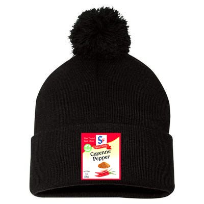 Funny Cayenne Pepper Condiment Holiday Spice Group Costumes Gift Pom Pom 12in Knit Beanie