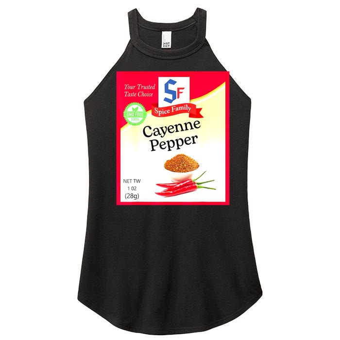 Funny Cayenne Pepper Condiment Holiday Spice Group Costumes Gift Women's Perfect Tri Rocker Tank