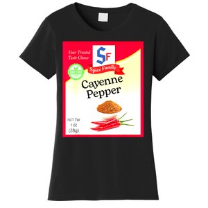 Funny Cayenne Pepper Condiment Holiday Spice Group Costumes Gift Women's T-Shirt