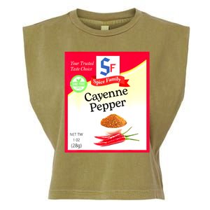 Funny Cayenne Pepper Condiment Holiday Spice Group Costumes Gift Garment-Dyed Women's Muscle Tee