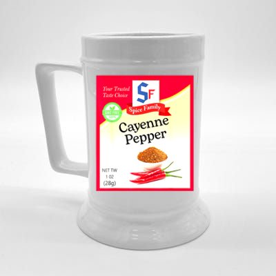 Funny Cayenne Pepper Condiment Holiday Spice Group Costumes Gift Beer Stein