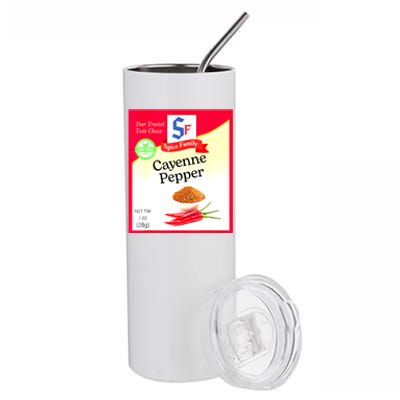 Funny Cayenne Pepper Condiment Holiday Spice Group Costumes Gift Stainless Steel Tumbler