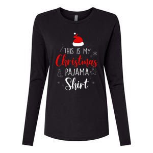 Funny Christmas Pj Pajama Women Pjs For Family Womens Cotton Relaxed Long Sleeve T-Shirt