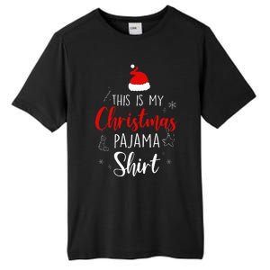 Funny Christmas Pj Pajama Women Pjs For Family Tall Fusion ChromaSoft Performance T-Shirt