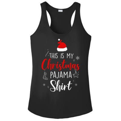 Funny Christmas Pj Pajama Women Pjs For Family Ladies PosiCharge Competitor Racerback Tank