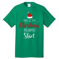 Funny Christmas Pj Pajama Women Pjs For Family Tall T-Shirt