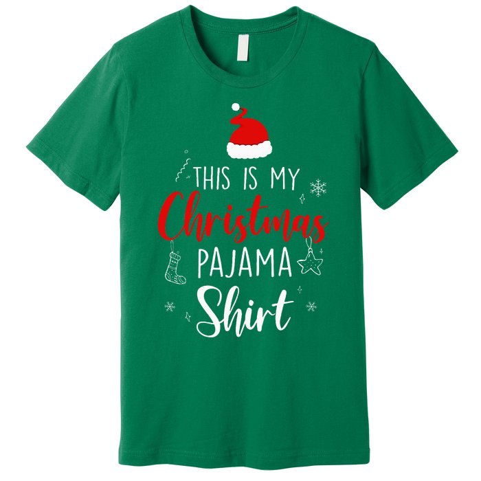 Funny Christmas Pj Pajama Women Pjs For Family Premium T-Shirt