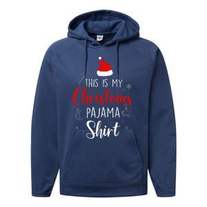 Funny Christmas Pj Pajama Women Pjs For Family Performance Fleece Hoodie