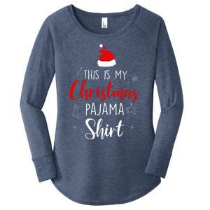 Funny Christmas Pj Pajama Women Pjs For Family Women's Perfect Tri Tunic Long Sleeve Shirt