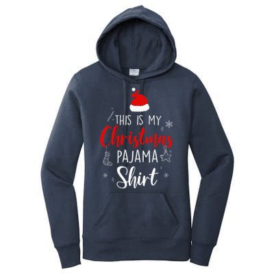 Funny Christmas Pj Pajama Women Pjs For Family Women's Pullover Hoodie