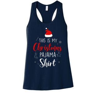 Funny Christmas Pj Pajama Women Pjs For Family Women's Racerback Tank